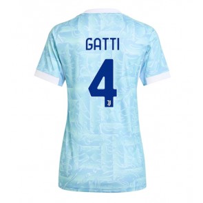Juventus Federico Gatti #4 Vieraspaita Naisten 2025-26 Lyhythihainen